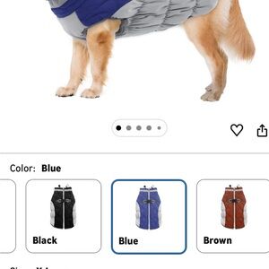 Cozy Blue and Gray Dog Jacket